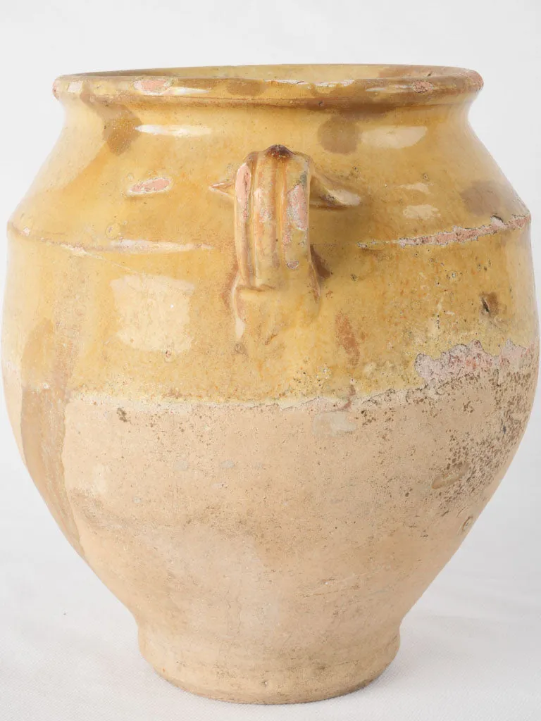 19th Century Confit Pot - Yellow 9¾"