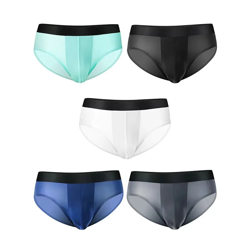 3 Pack Double Layer Silk Snug-fit Men's Underwear