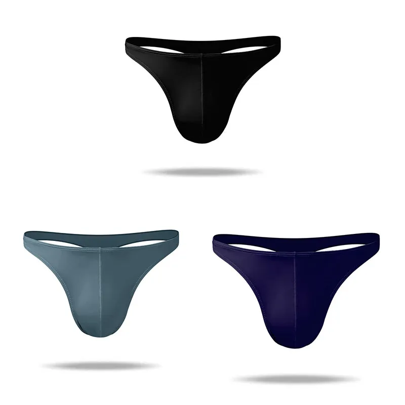 3 Pics Newest Superior Ice Silk Cool Comfortable Men's Thong