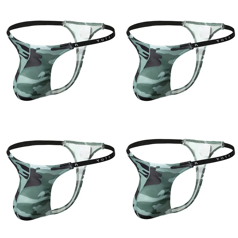 4 PIC Fashion Sexy Camouflage Men's Thong