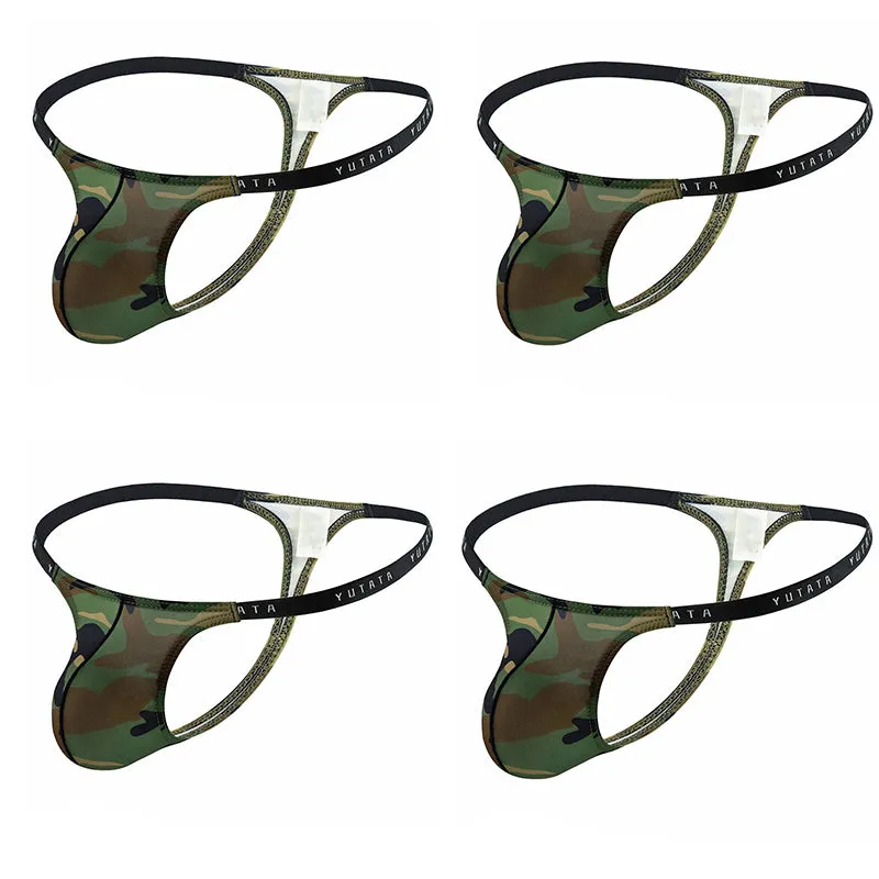 4 PIC Fashion Sexy Camouflage Men's Thong