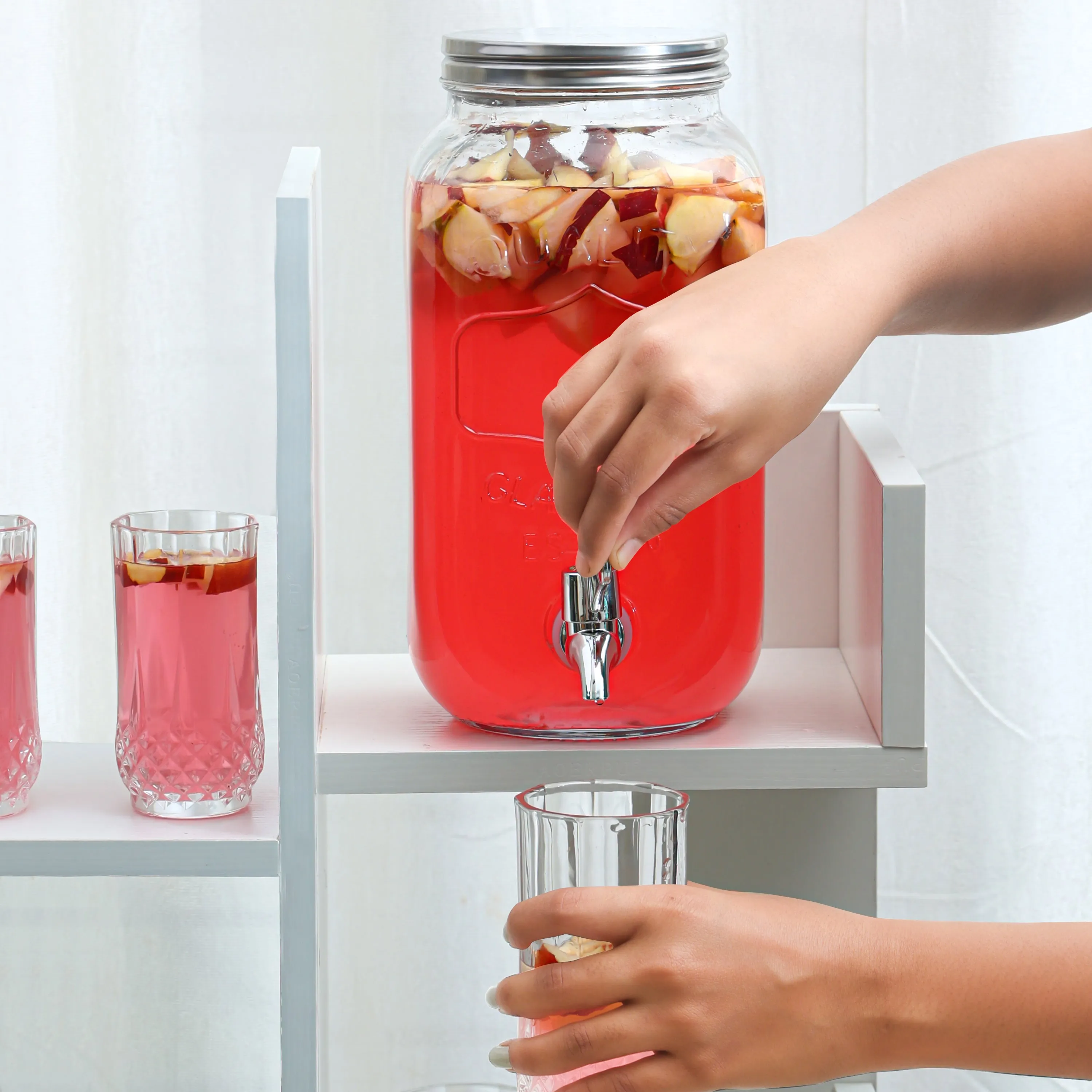 ABOUT SPACE 4 Litre Glass Juice Dispenser