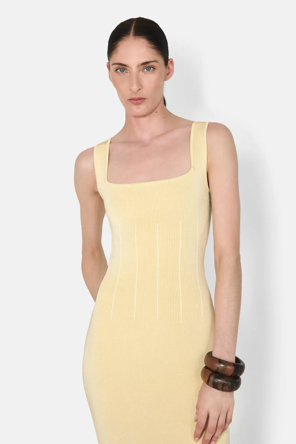 ATALANTA SHORT DRESS - CAMOMILE