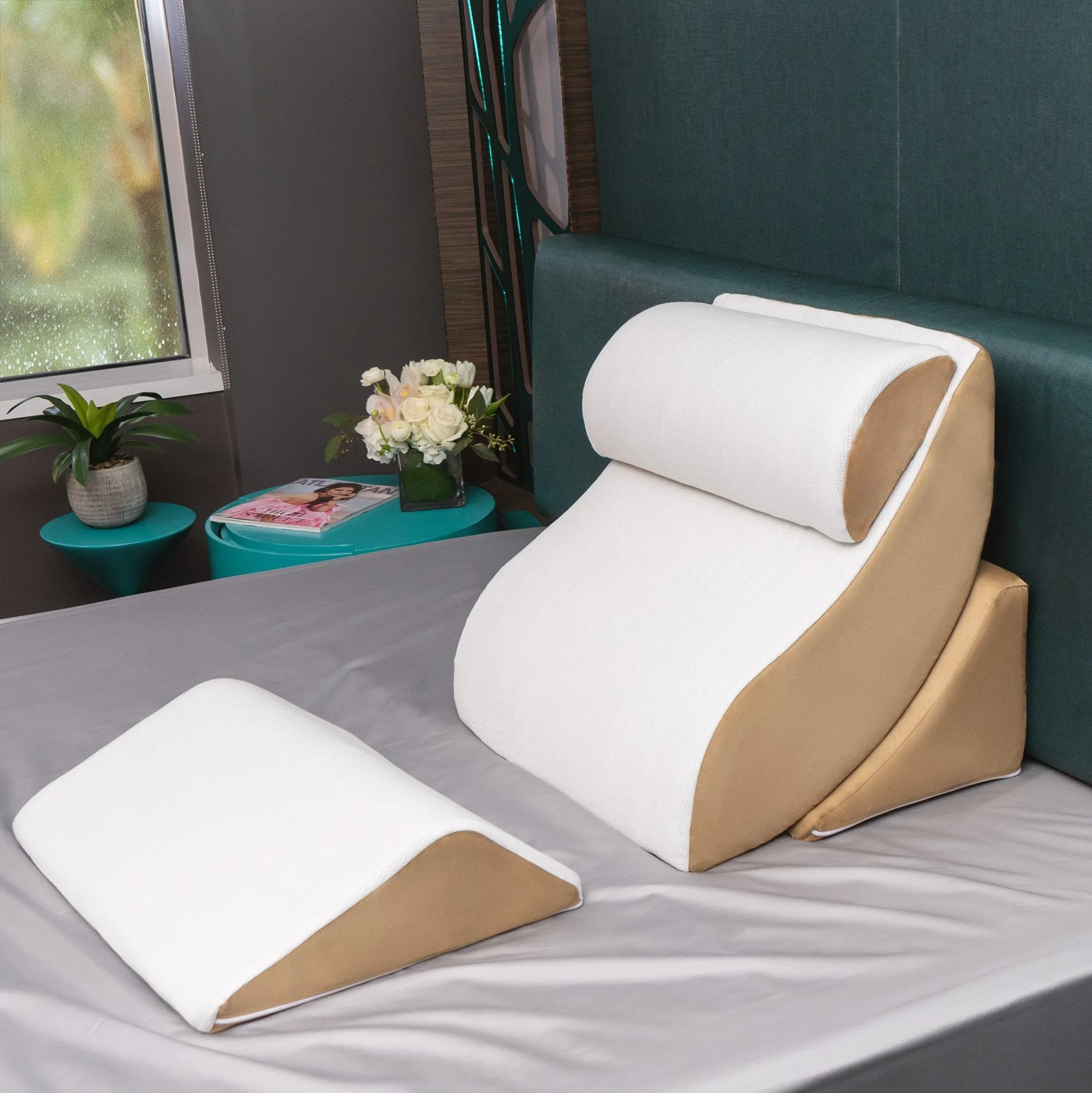 Avana Kind Bed Orthopedic Support Pillow Comfort System with Bamboo Cover