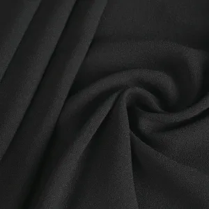 Black Crepe Fabric 3764