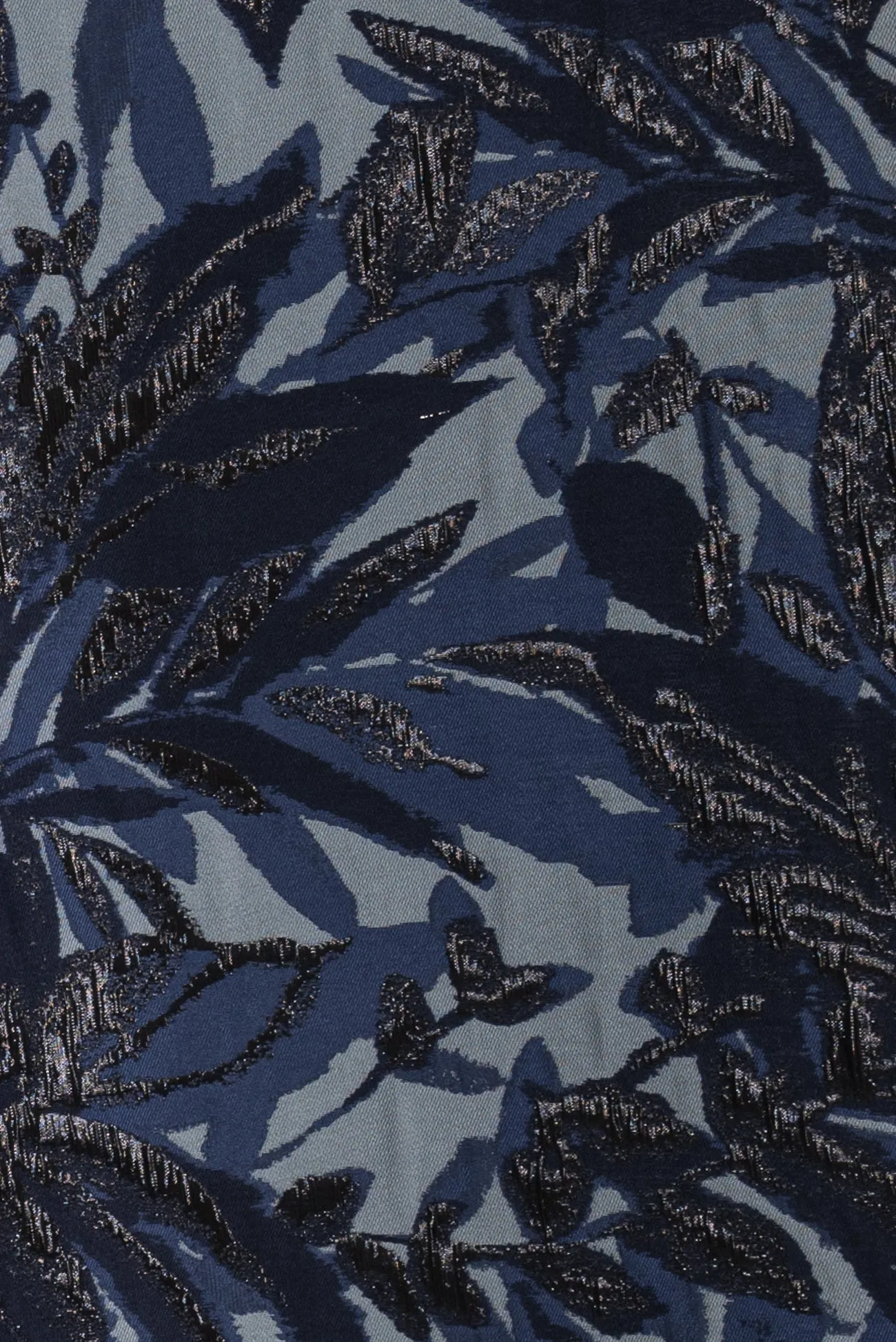 Blue Ferns Jacquard Woven - ENDCUT