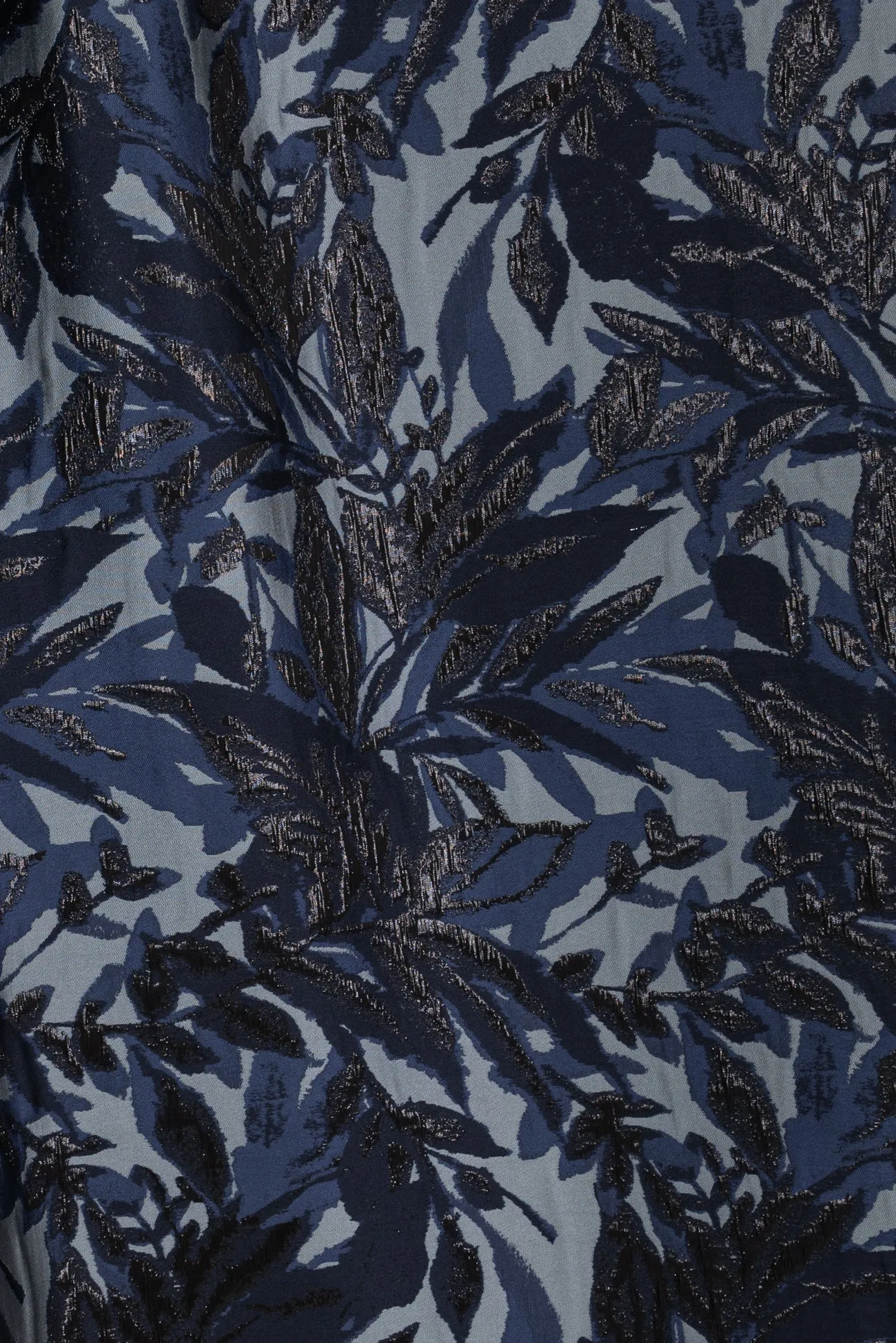 Blue Ferns Jacquard Woven - ENDCUT