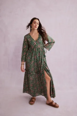 Bohera Yevennia Wrap Over Long Dress