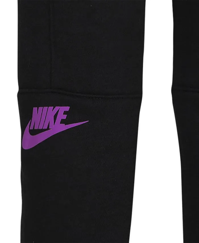 Boys Sportswear Illuminated Nike Graphic Pants Black