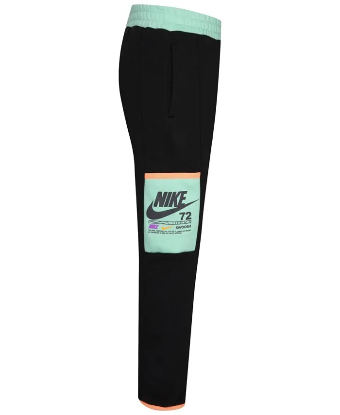 Boys Sportswear Illuminated Nike Graphic Pants Black