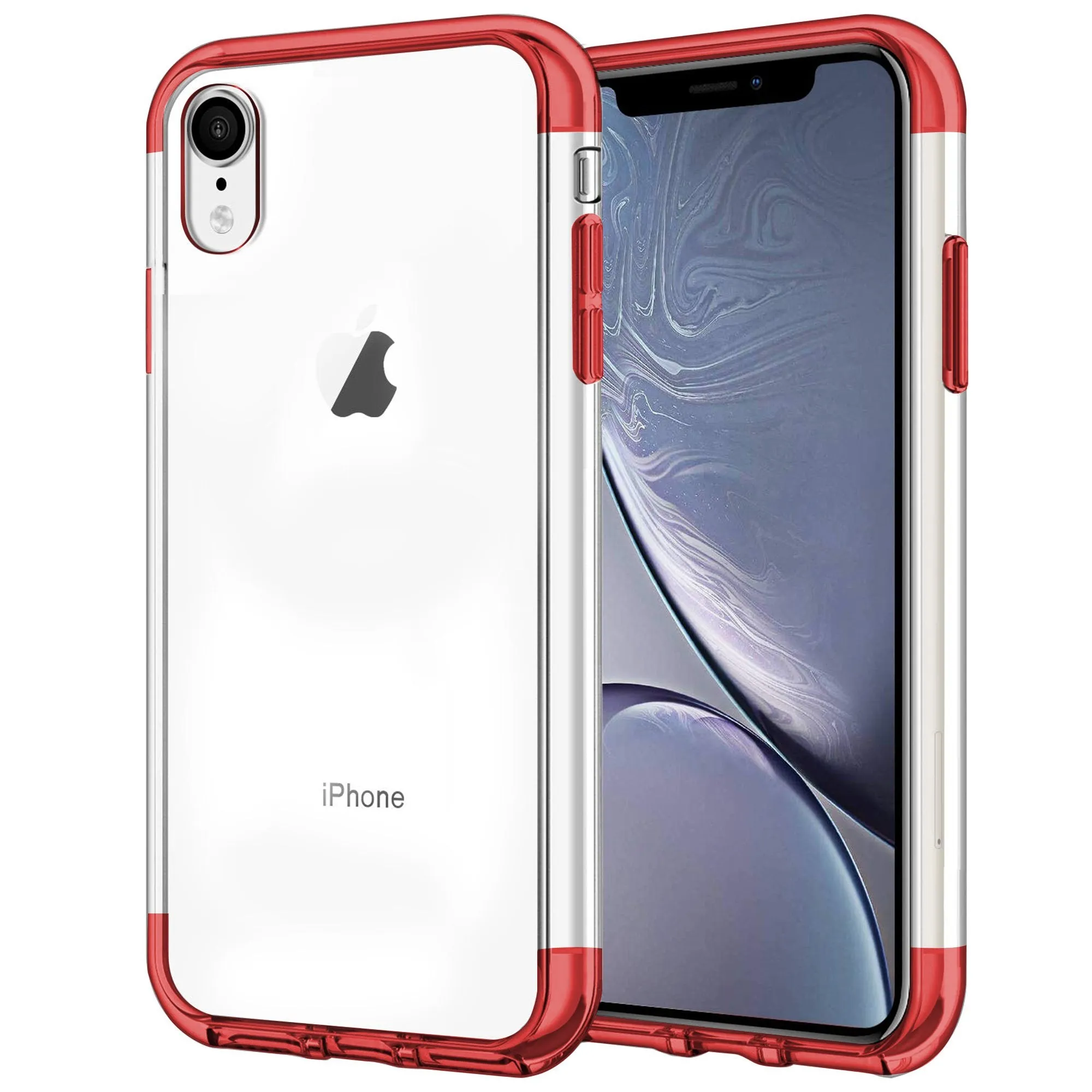 Case for iPhone XR Shock Proof Soft TPU Silicone Phone Clear Slim Cover