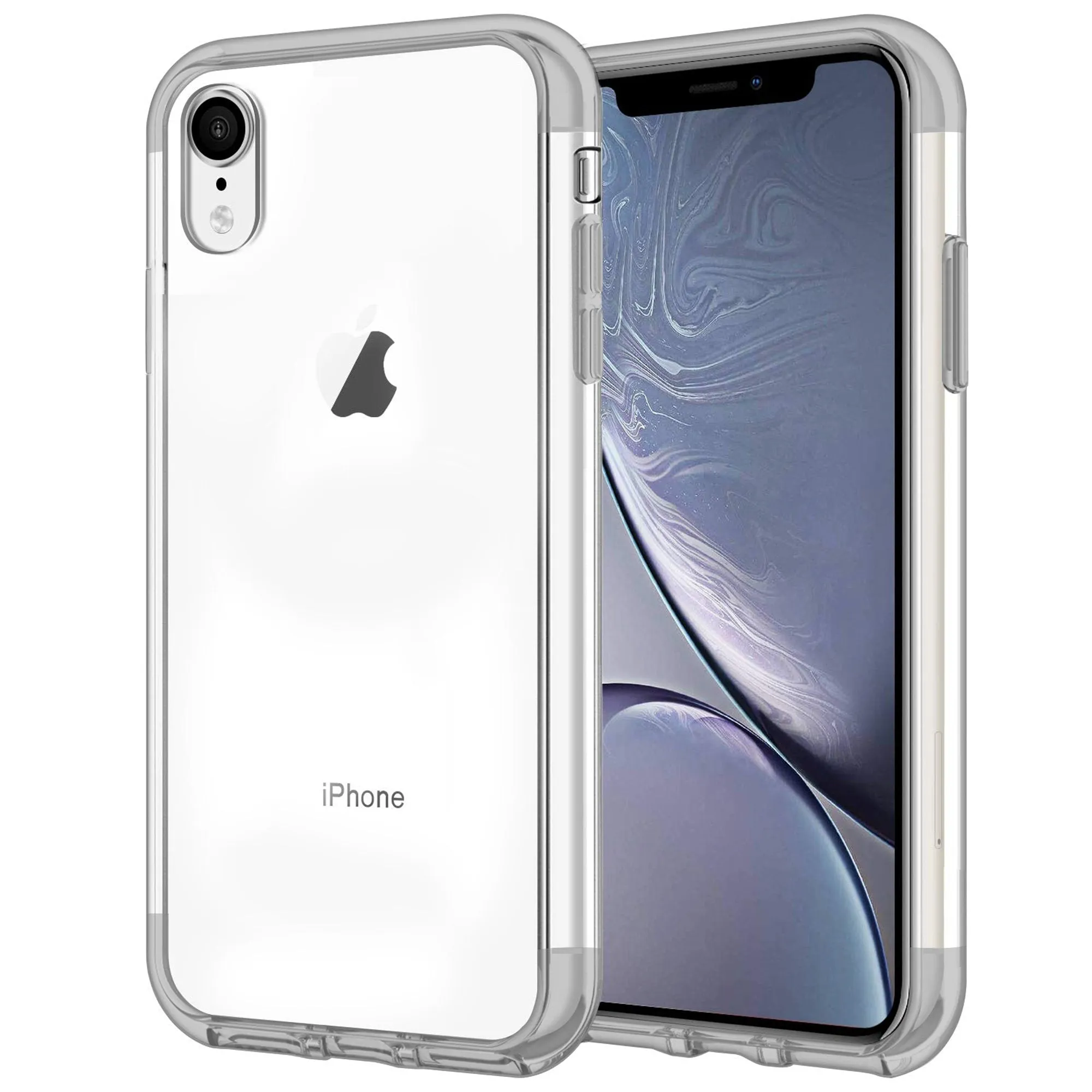 Case for iPhone XR Shock Proof Soft TPU Silicone Phone Clear Slim Cover