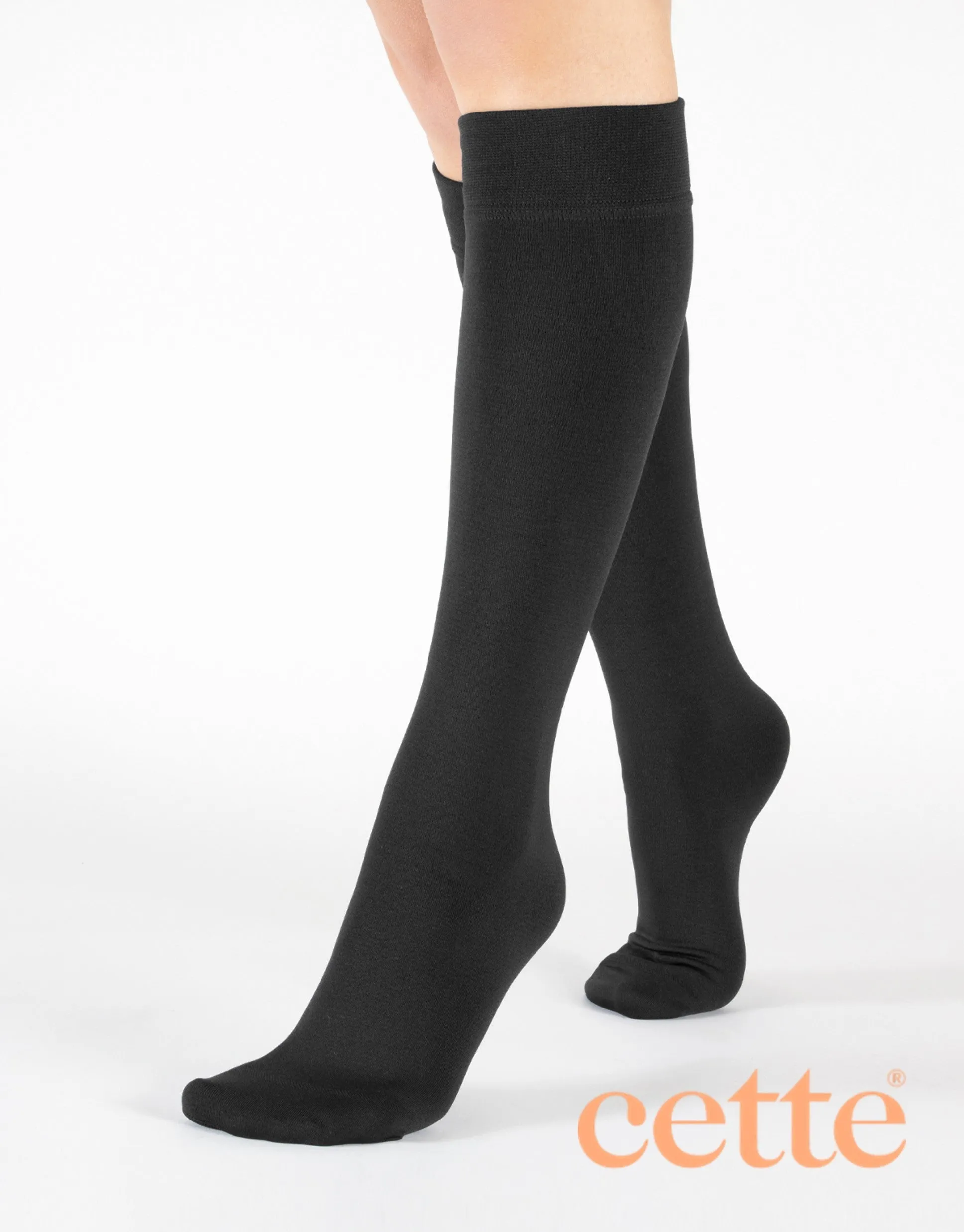 Cette Thermal Knee Highs 300 Denier (Twin Pack)