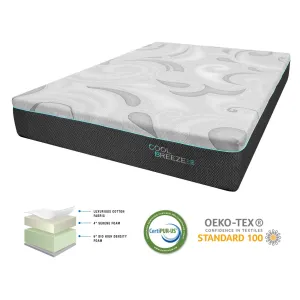 Cool Breeze | 10" Thick | Medium Soft | Gel Memory Foam Mattress