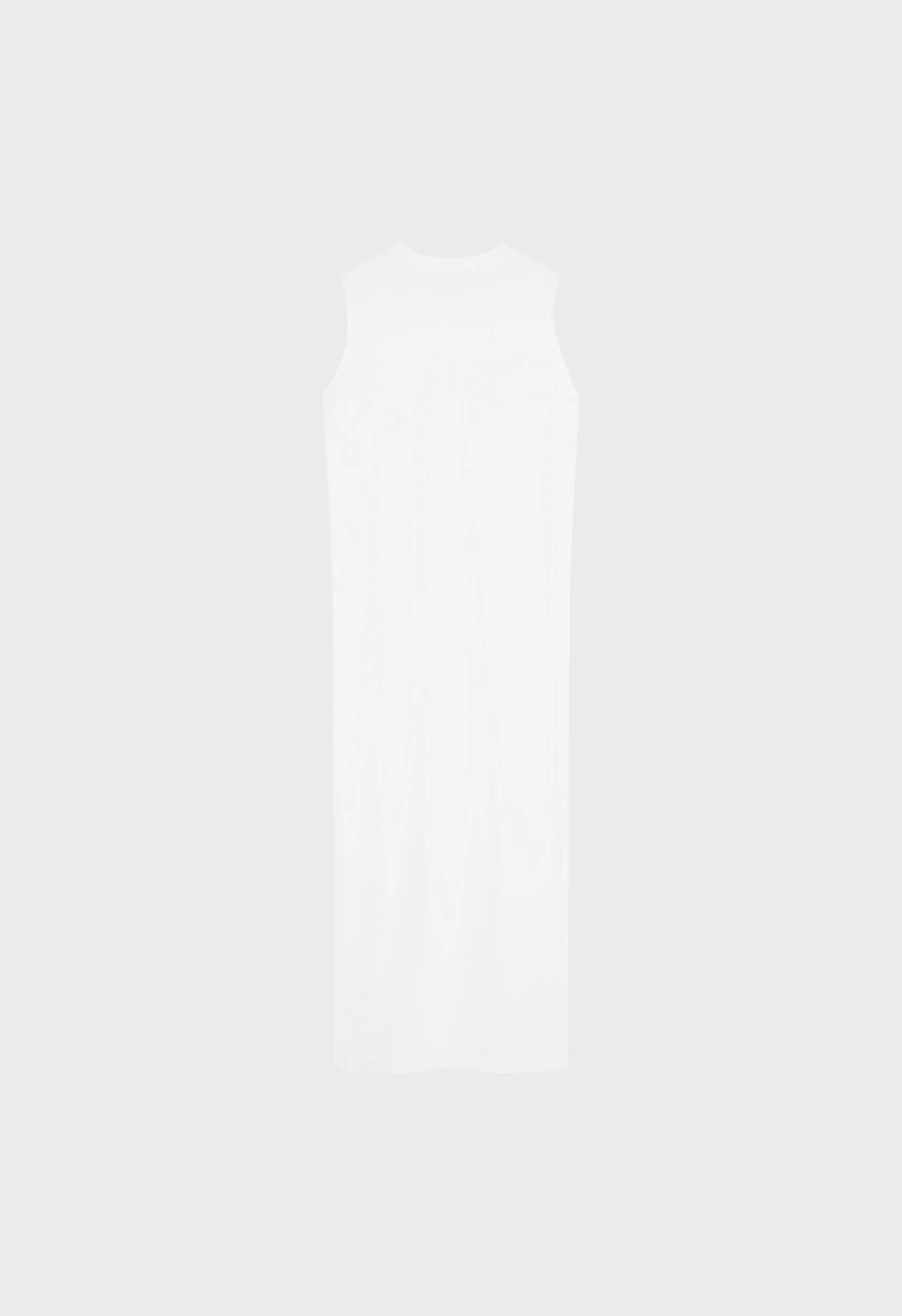 Cotton Sleeveless Dress | White