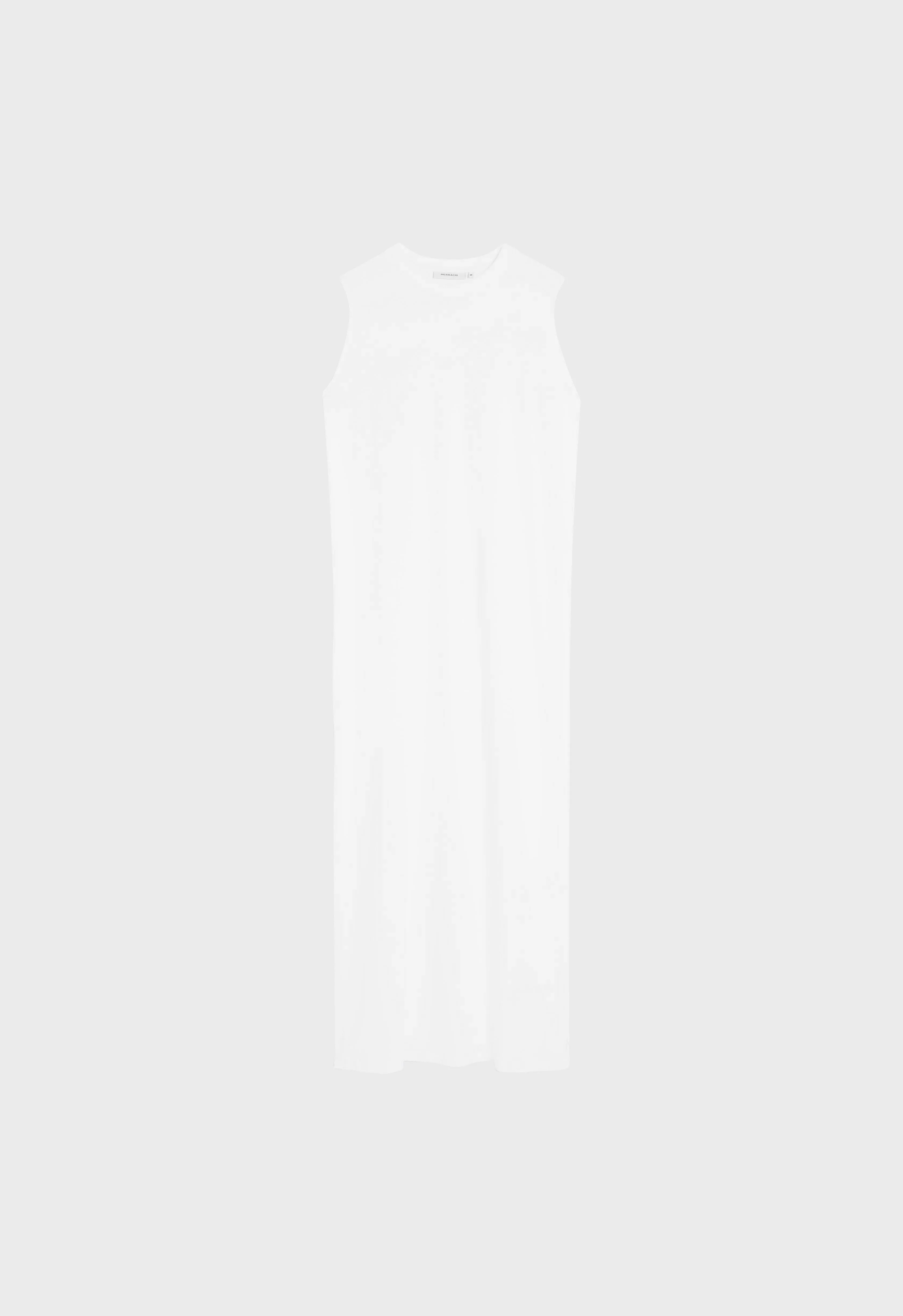 Cotton Sleeveless Dress | White