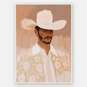 Cowboy Clay Unframed Art Print