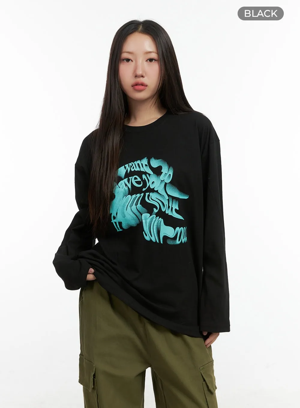 Cozy Graphic Long Sleeve TShirt CO417