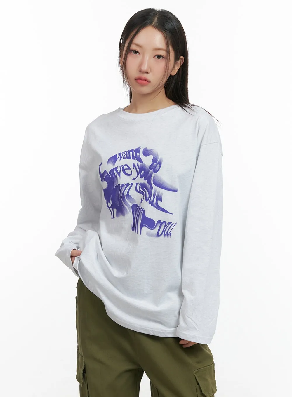 Cozy Graphic Long Sleeve TShirt CO417