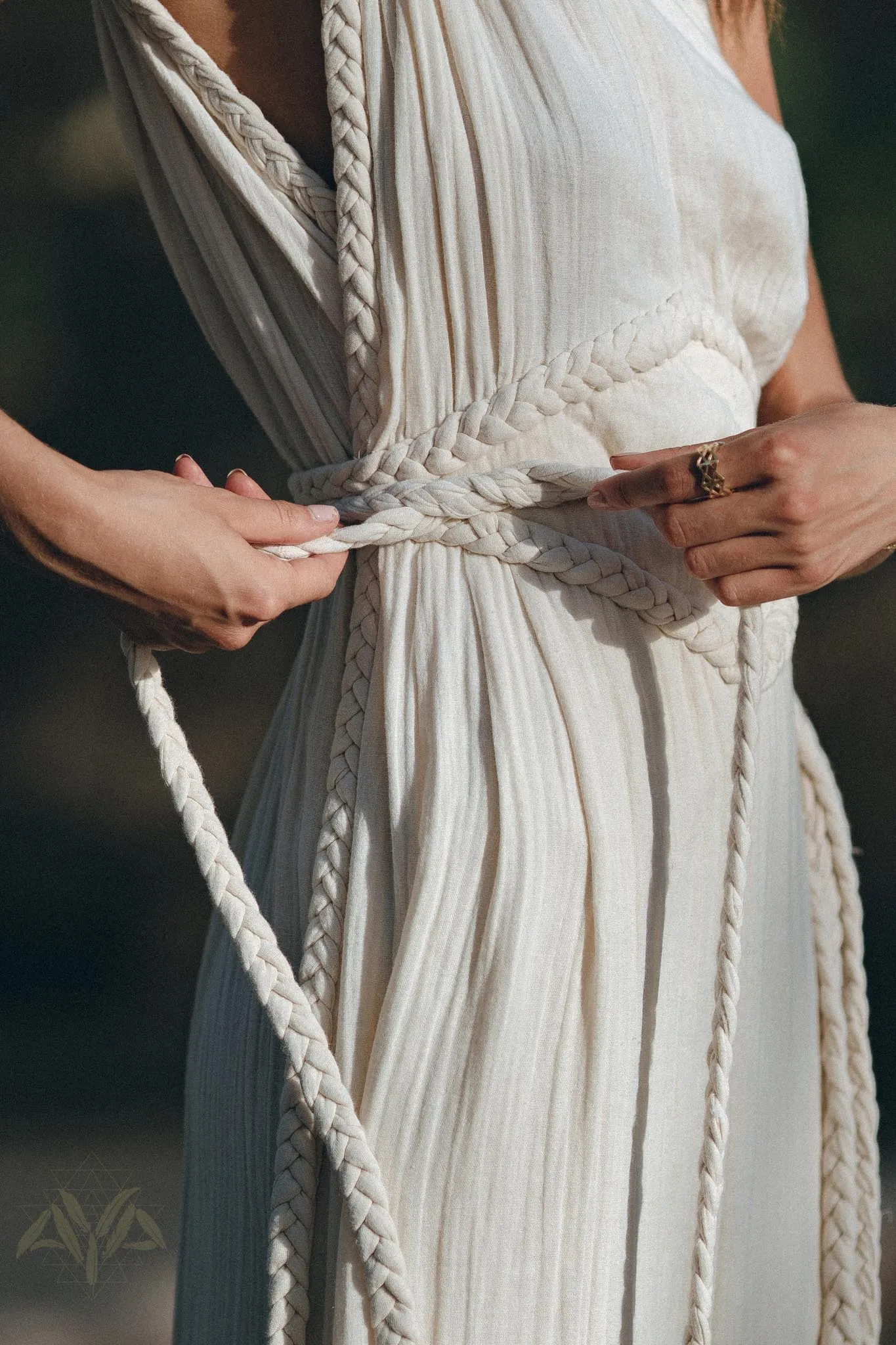 Greek Goddess Dress • Boho Dress • Organic Cotton Bridesmaid Dress • Bohemian Dress