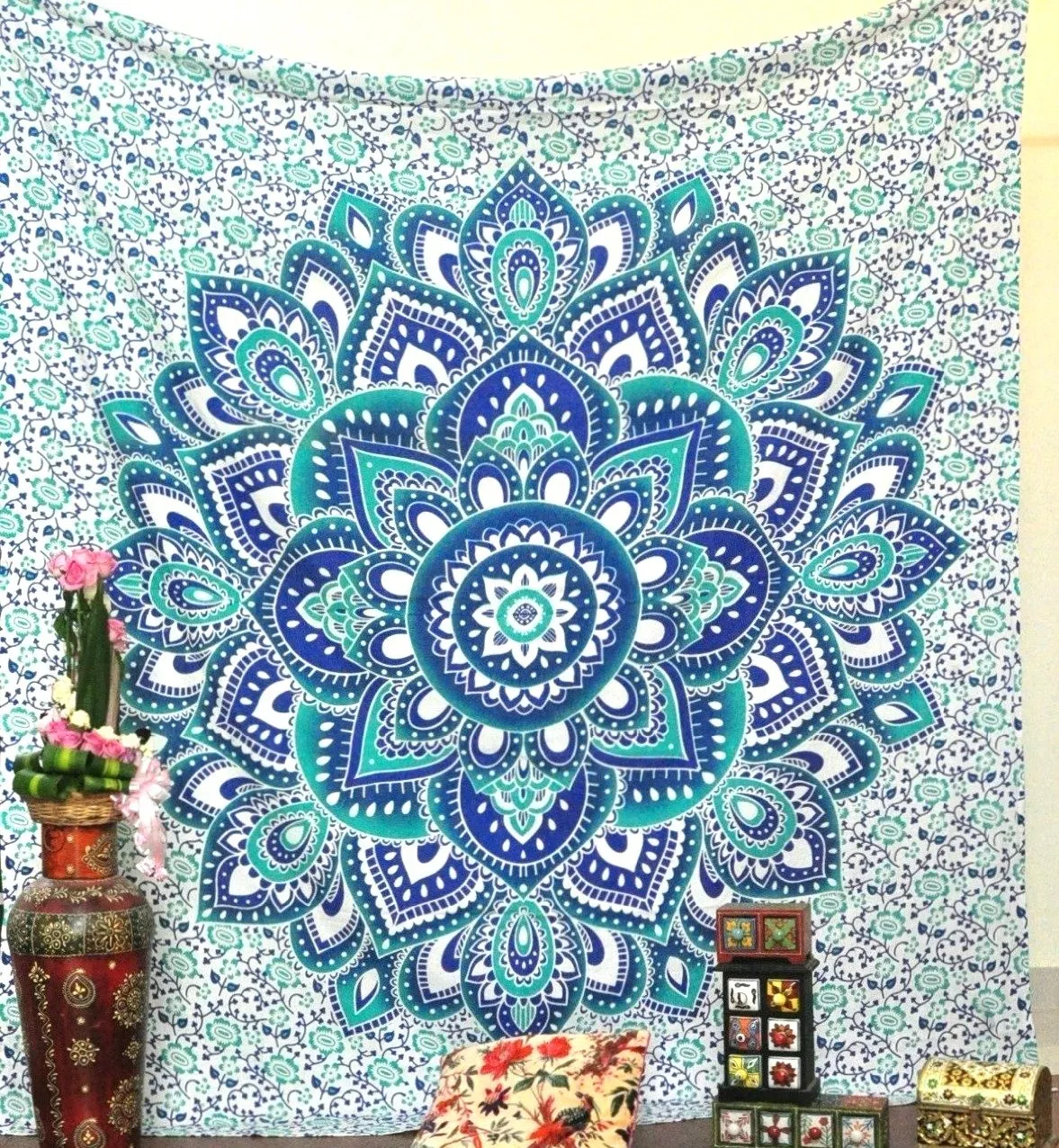 Green Ombre Tapestry