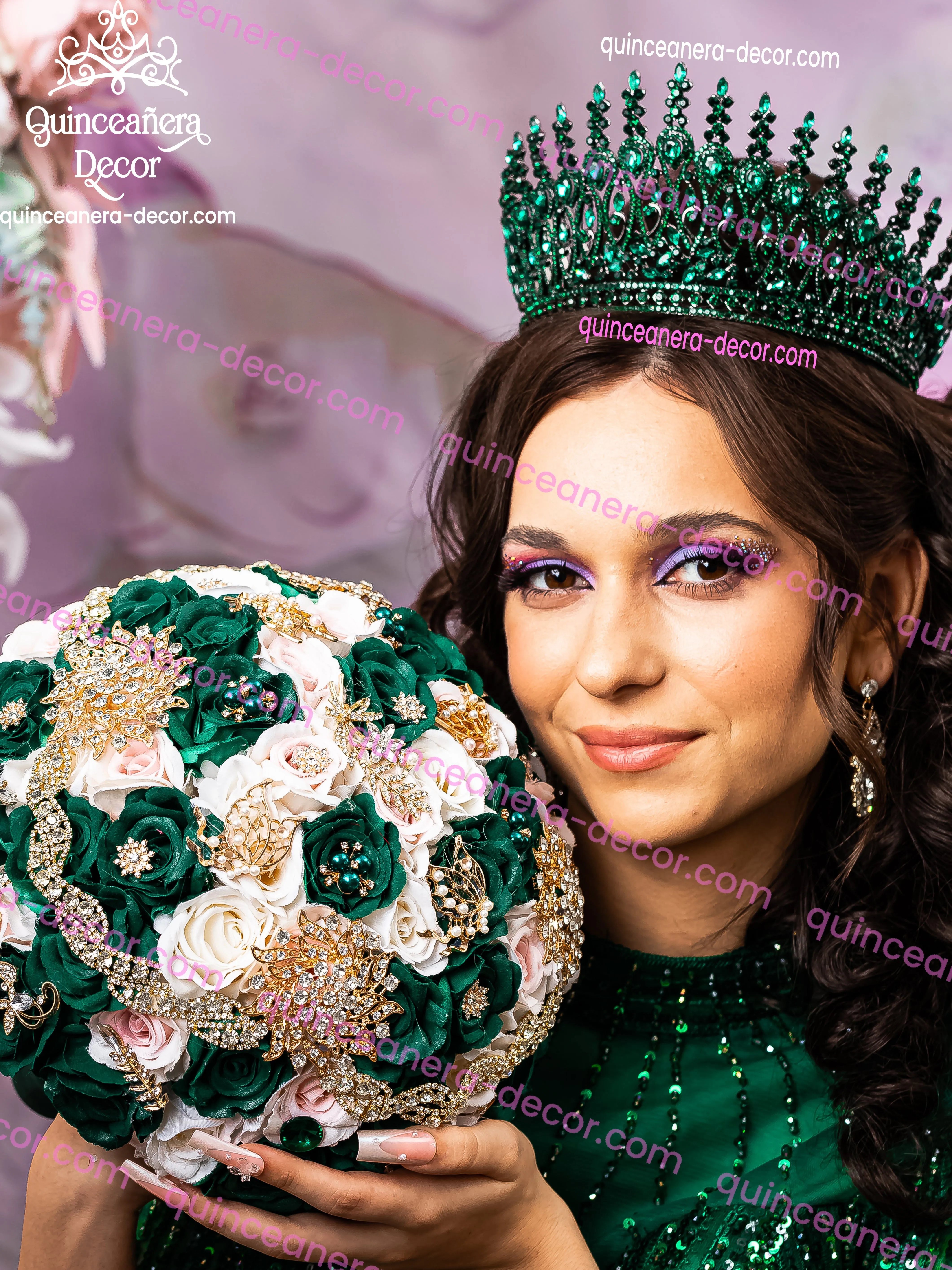 Green Quinceanera Corona