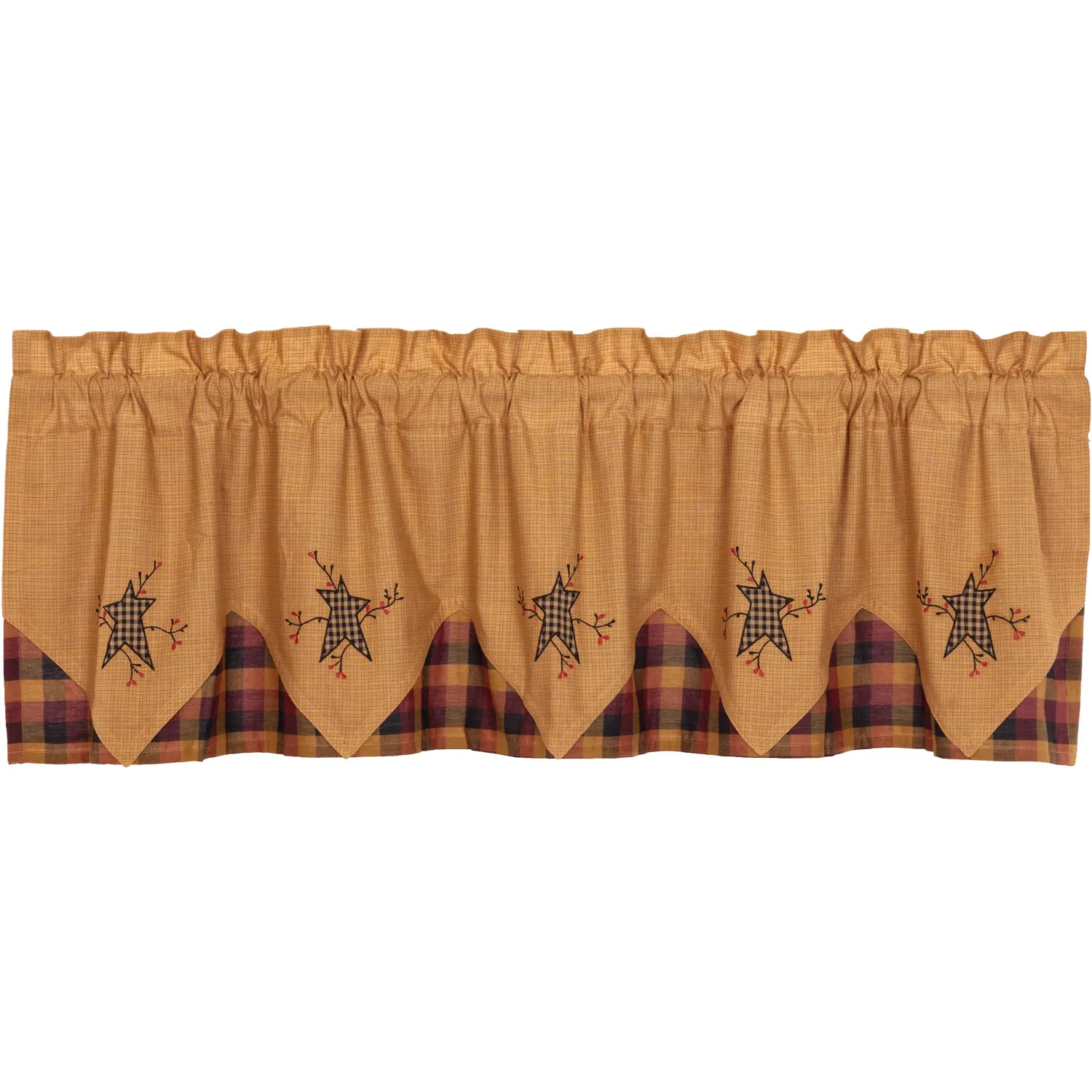 Heritage Farms Primitive Star and Pip Valance Layered