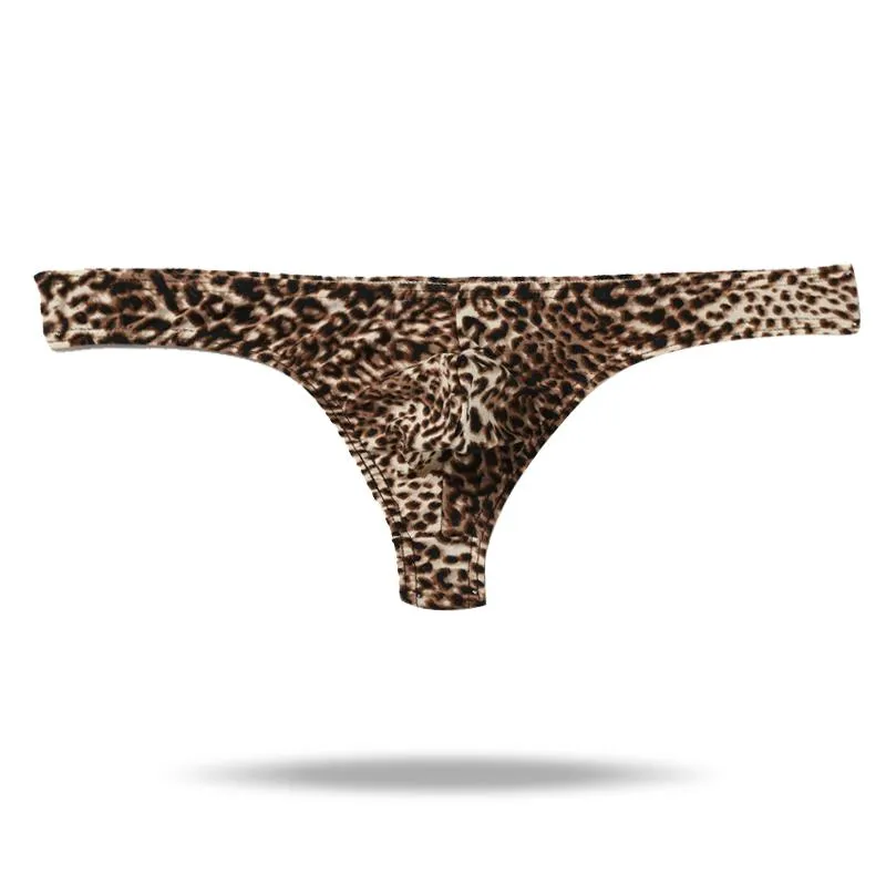 Ice Silk Men's Leopard Thong