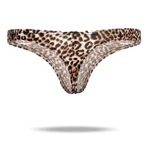 Ice Silk Men's Leopard Thong