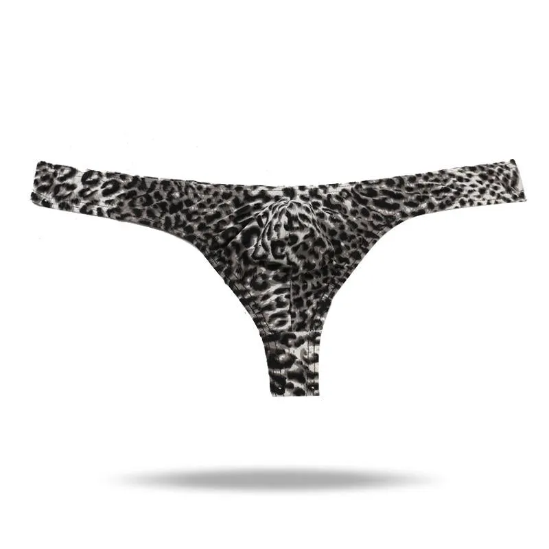 Ice Silk Men's Leopard Thong