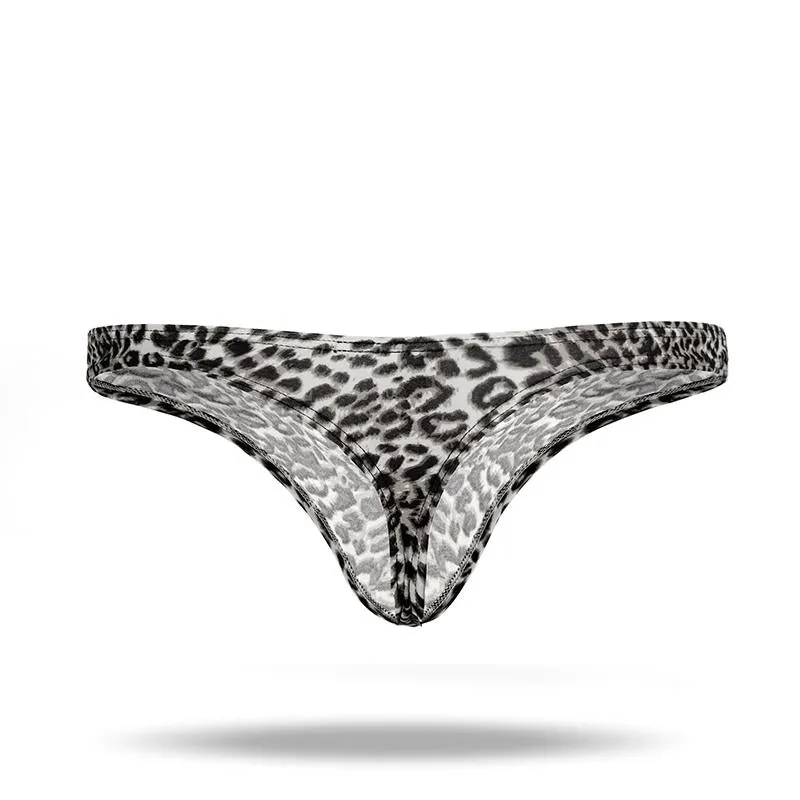 Ice Silk Men's Leopard Thong