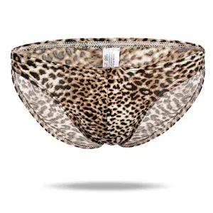 Ice Silk Sexy leopard Men's Brief