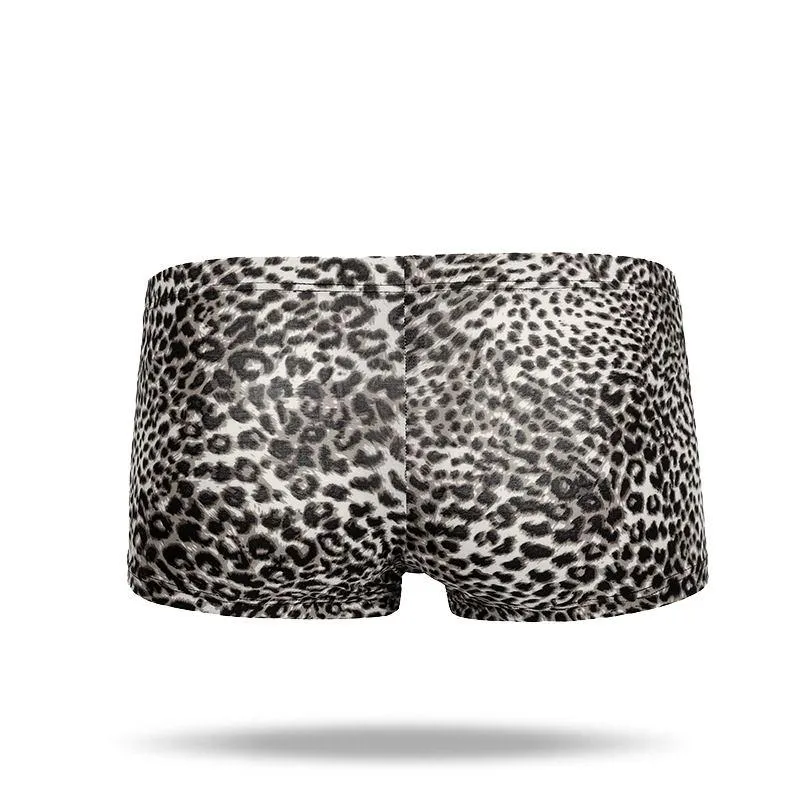 Ice Silk Sexy leopard Men's Brief