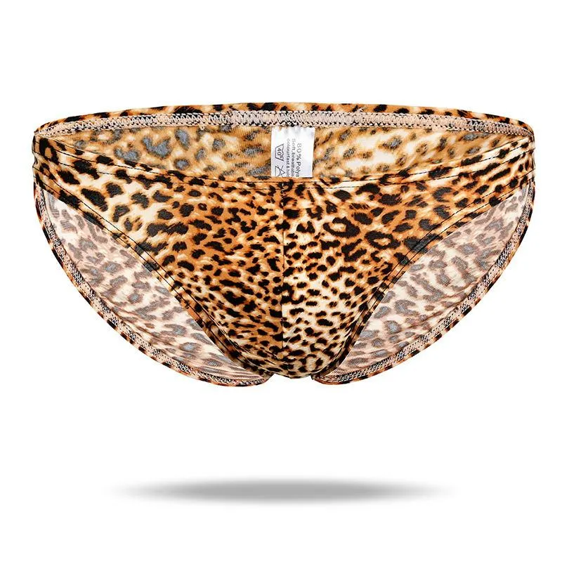 Ice Silk Sexy leopard Men's Brief