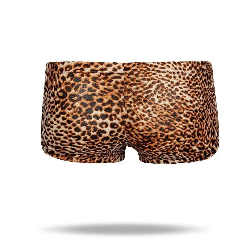 Ice Silk Sexy leopard Men's Brief