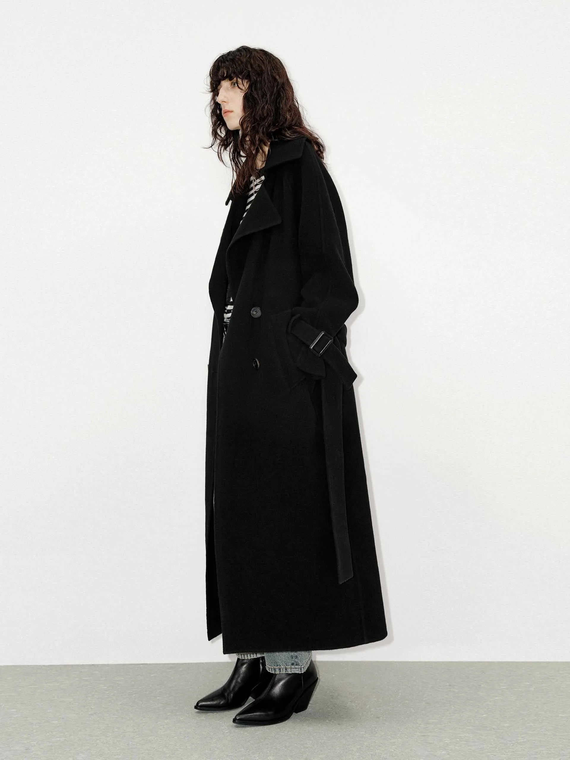 Include Bleted Wool Overcoat