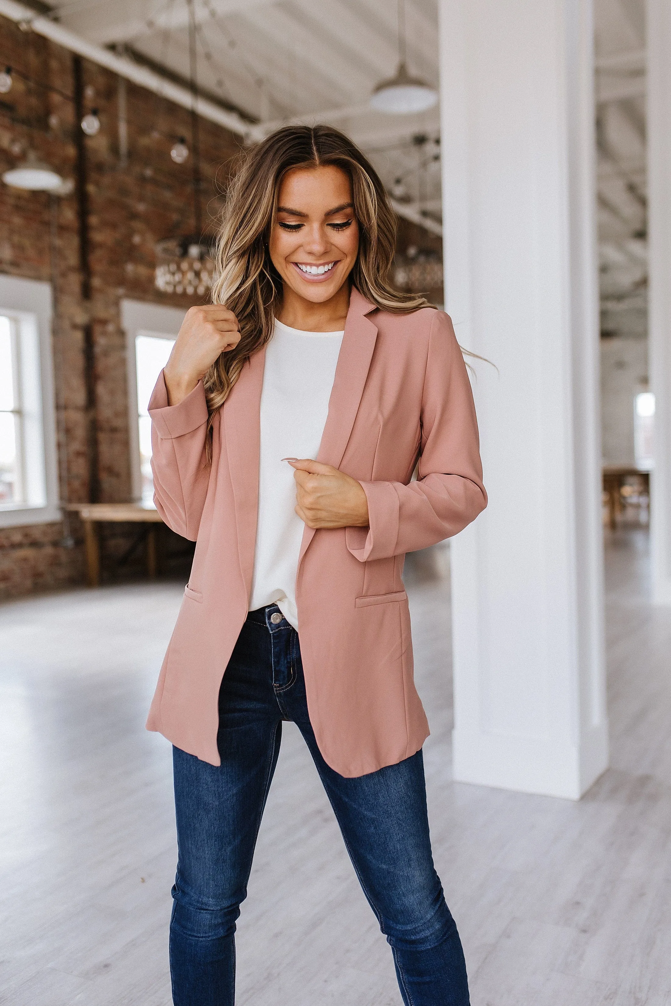 Lottie Woven Blazer S-XL