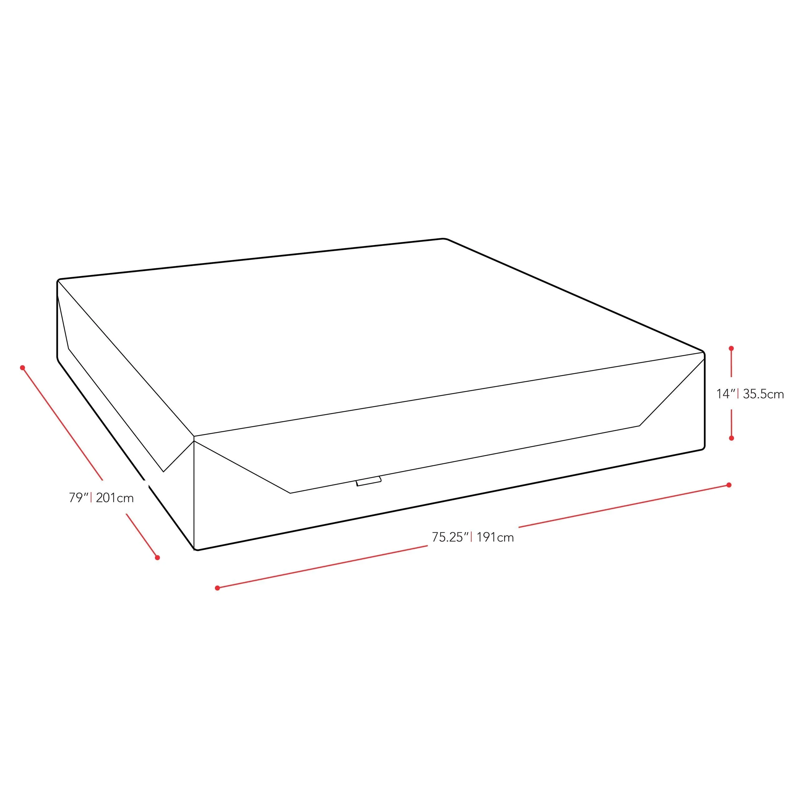 Memory Foam Mattress, King 14"