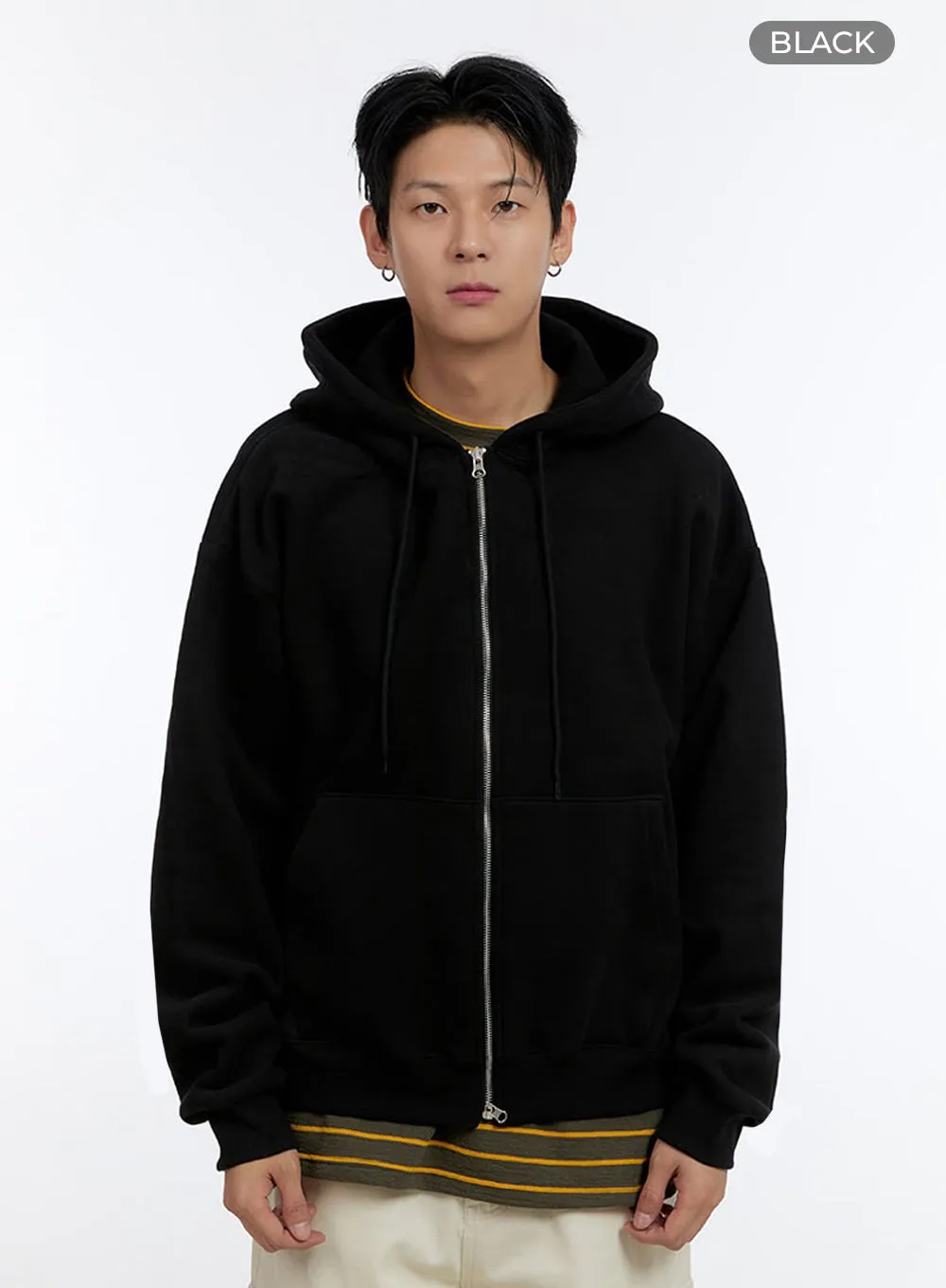 Men's Cozy Double Zip-Up Hoodie IO428