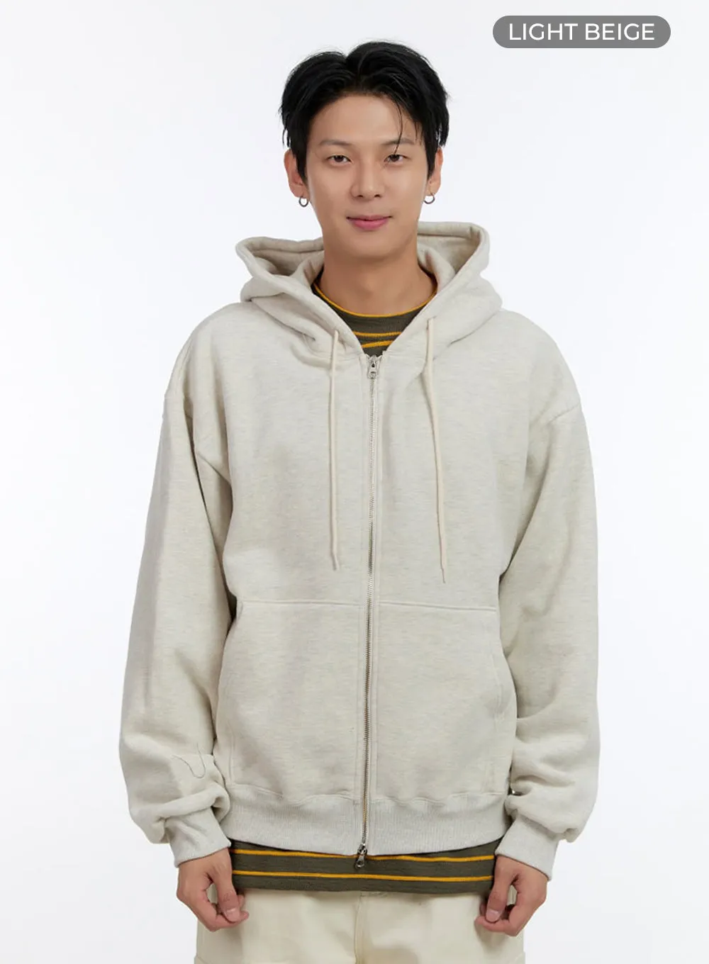 Men's Cozy Double Zip-Up Hoodie IO428