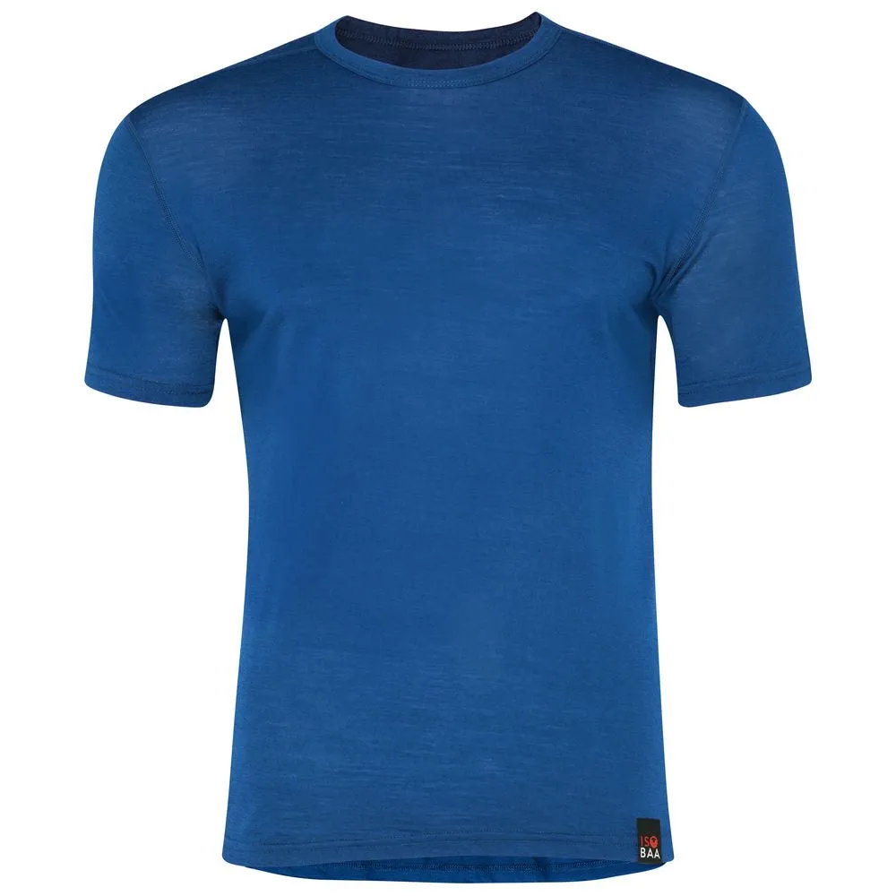 Mens Merino 150 Short Sleeve Crew (Blue)