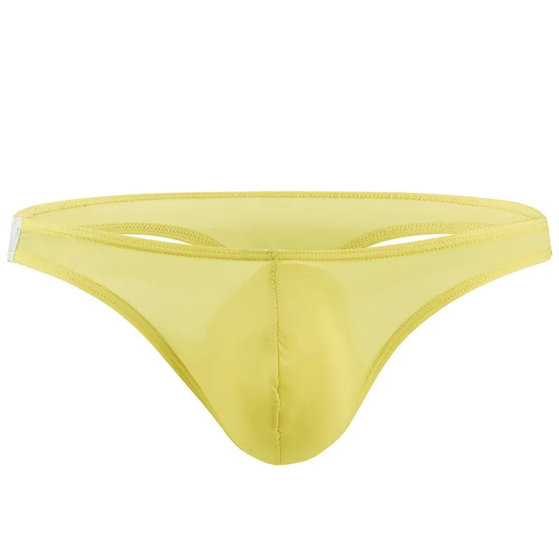 Men's U Convex Pouch Ice Silk Thongs