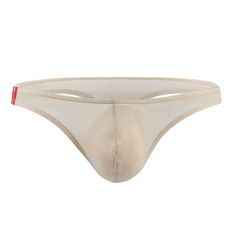 Men's U Convex Pouch Ice Silk Thongs