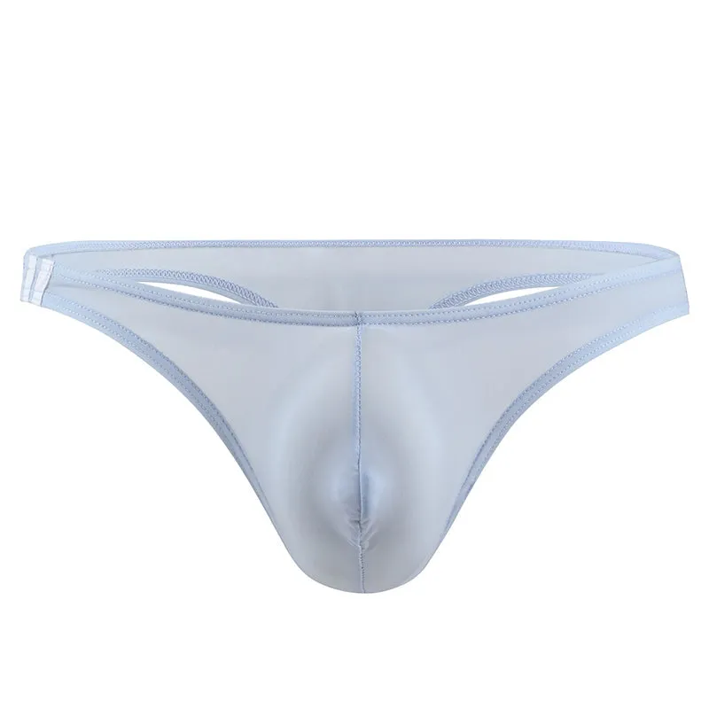 Men's U Convex Pouch Ice Silk Thongs