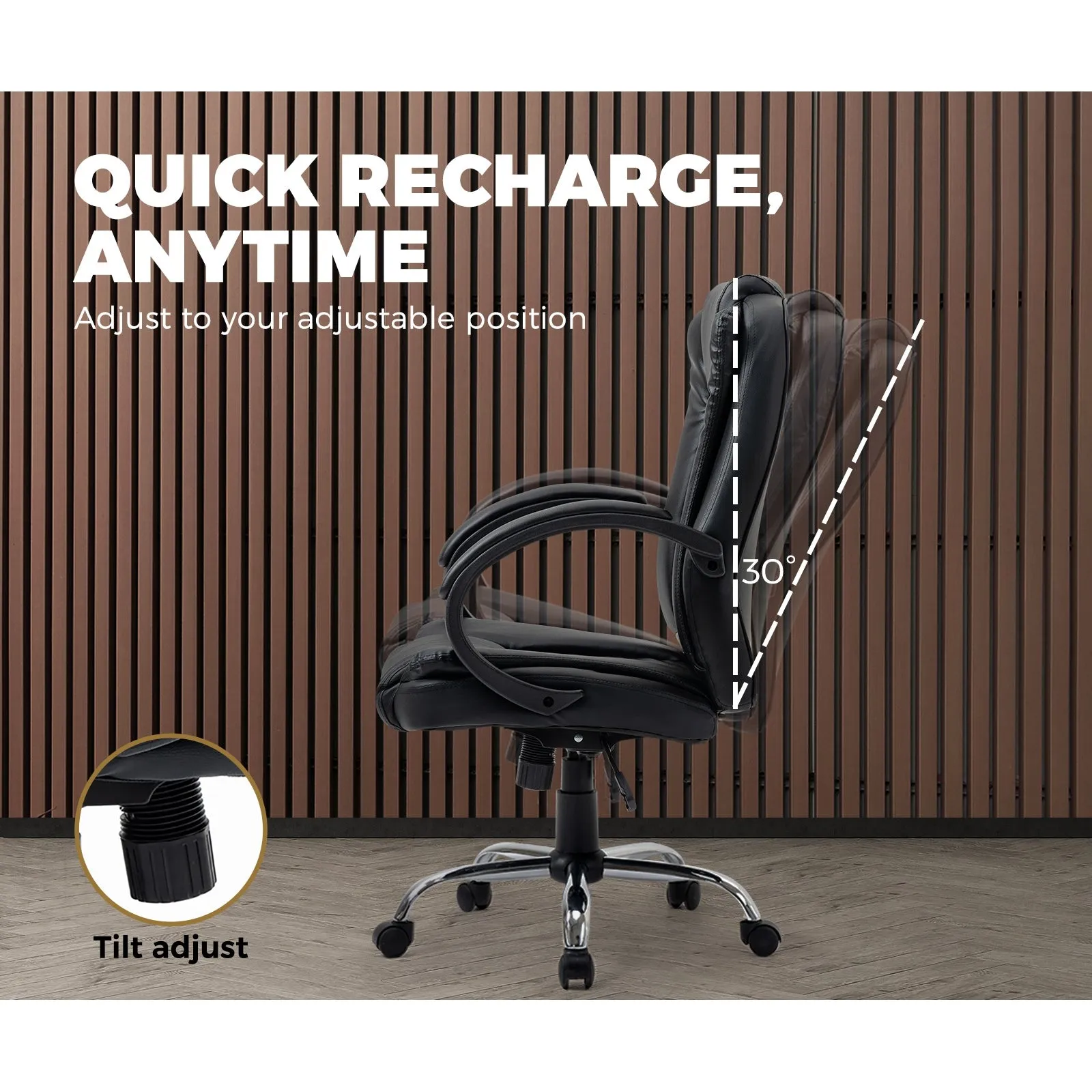 Oikiture Gaming Chair Office Executive Computer Chairs