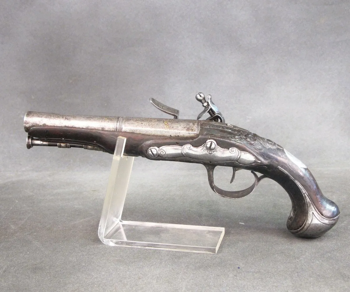 Original French Flintlock Pistol Circa 1750 - Quebec Connection