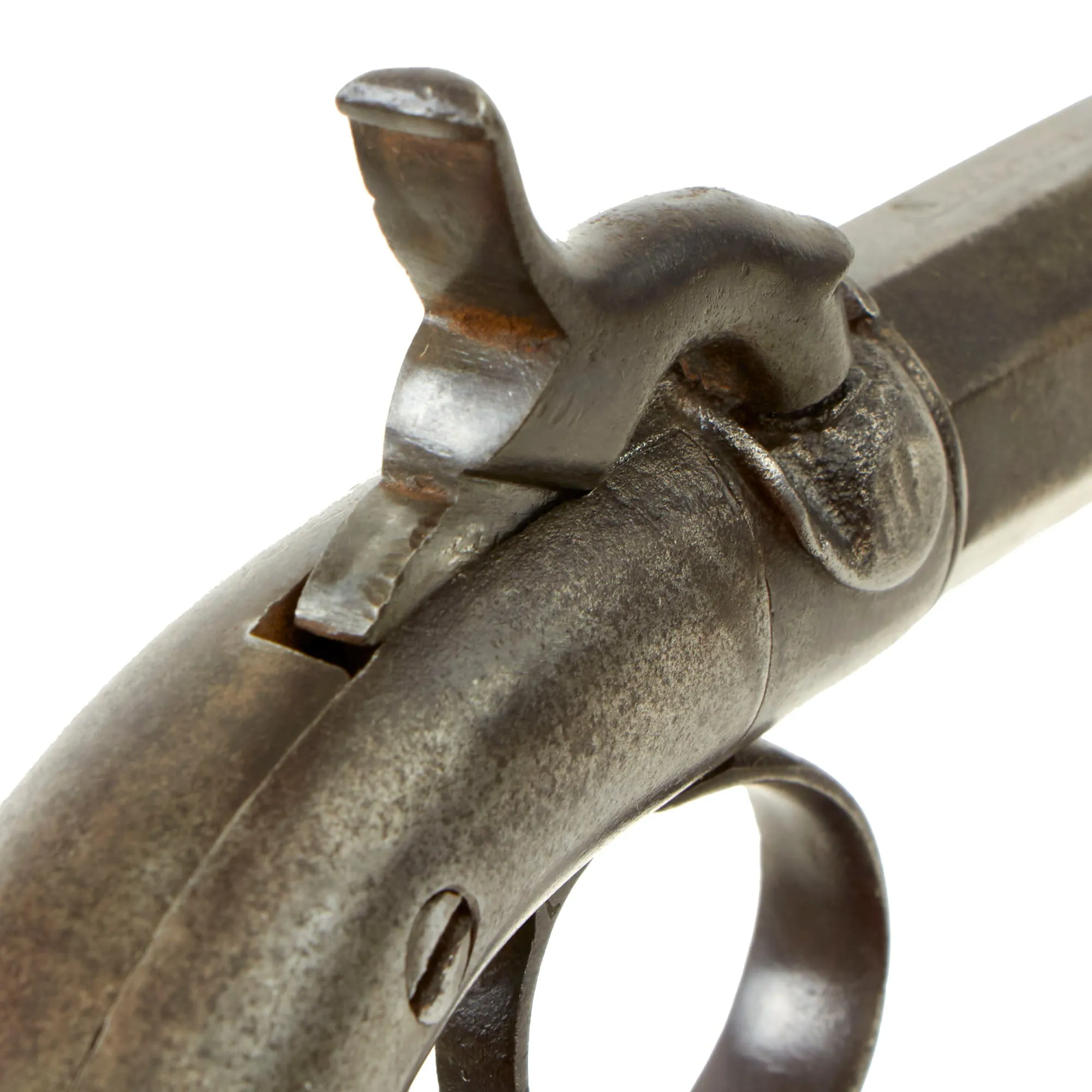 Original U.S. 19th Century Allen & Thurber Single Shot Rifled Percussion Overcoat Pistol Serial 501 - circa 1850