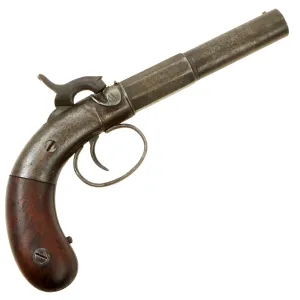 Original U.S. 19th Century Allen & Thurber Single Shot Rifled Percussion Overcoat Pistol Serial 501 - circa 1850