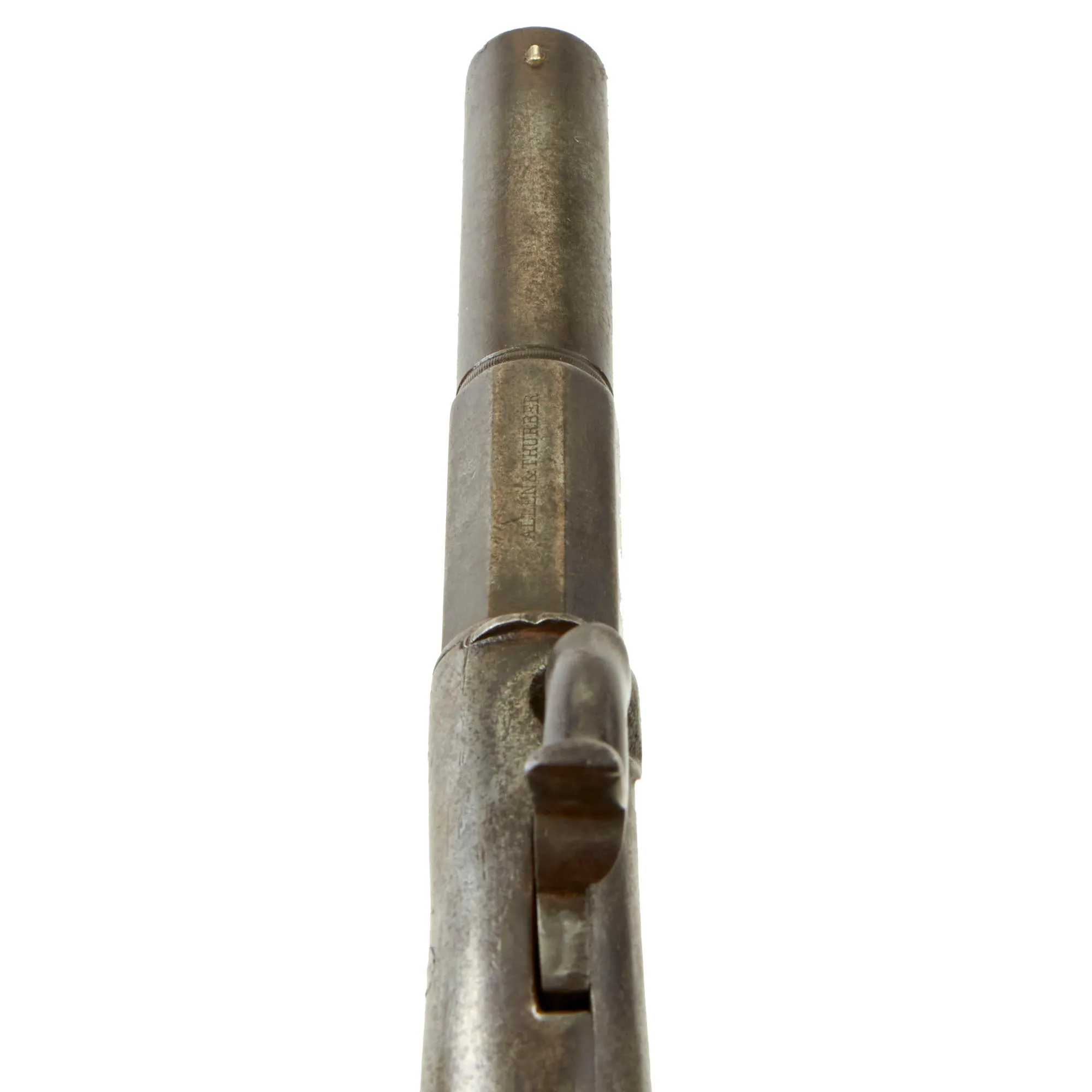 Original U.S. 19th Century Allen & Thurber Single Shot Rifled Percussion Overcoat Pistol Serial 501 - circa 1850