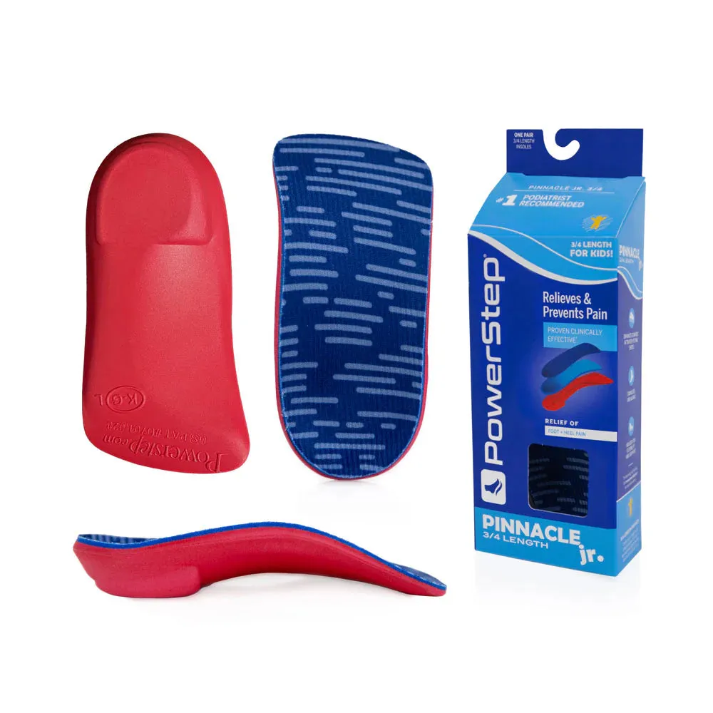 PowerStep Pinnacle Junior 3/4-Length Insoles